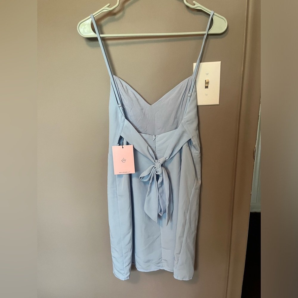 Hello Molly Blue Mini Dress - Picture 4 of 6